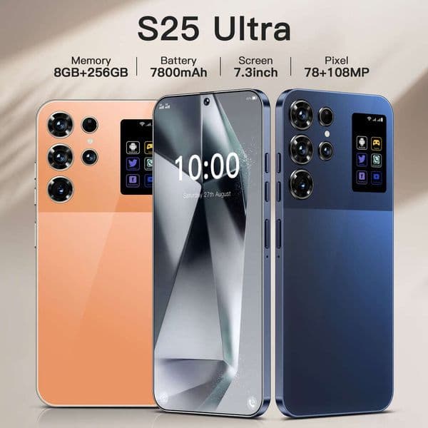 A12 I15 I16 5G I15 I16 5G New S25 Ultra Smartphone 8+256G Large Screen True 4G Android 12 All-in-One