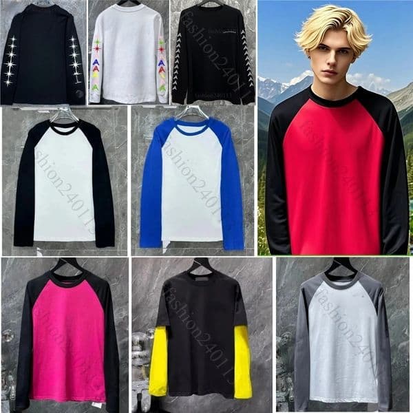 long sleeve shirt designer shirts men longsleeve tshirts mens tshirt cotton man tees tops letter printed street sweatshirt fashion hip hop loose t shirt running