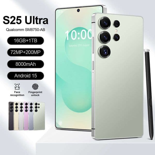 A2 I15 I16 5G New 4G Mobile Phone 7.3inch S25 Ultra Smartphone 6+64GB Octa-Core Android 10