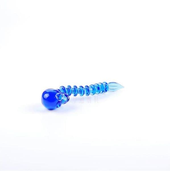 Glass Smoking Pipes Manufacture Hand-blown bongs Blue Skeleton Glass Cigarette