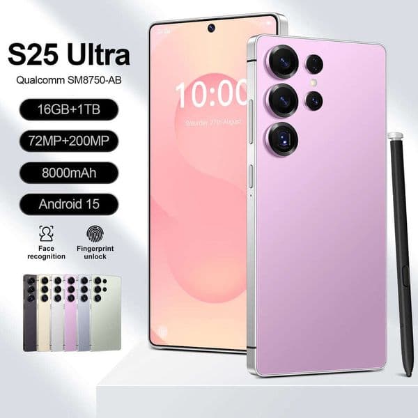 A1 I15 I16 5G New 4G Mobile Phone 7.3inch (S25 Ultra) Smartphone 6+64GB Octa-Core Android 10