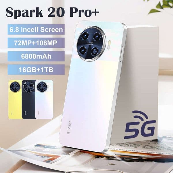 I15 I16 5G New Model Spark20Pro All-in-One 16+1T Android Smart 6.8 Inch Large Screen Phone