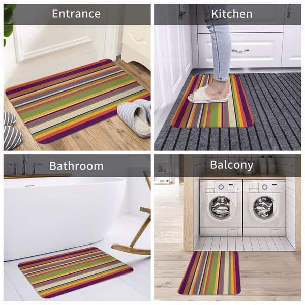 Fourth Doctor Scarf Non-slip Doormat Floor Mat Water oil proof Carpet Rug for Kitchen Entrance Home Balcony Footpad Mats
