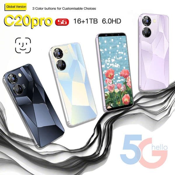 A2 I15 I16 5G C20 Pro Model 1+16 Mobile Phone Android Smartphone 5.0inch 3G Low Price