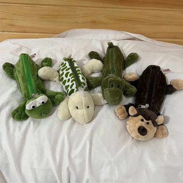 plush pen bag Animal frog stationery bag pencil case 250618CJBJ