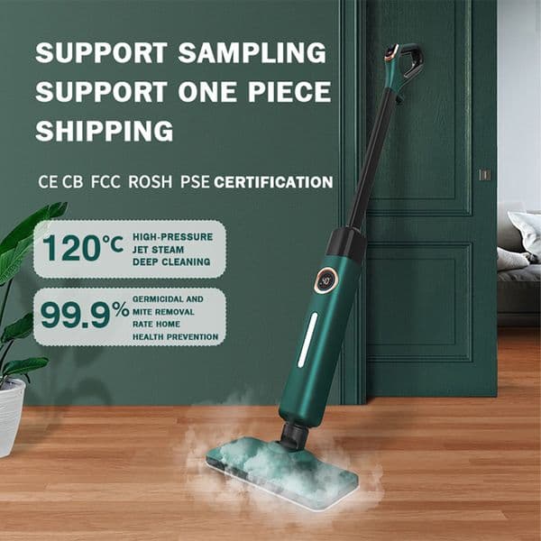 Steam Mop for Floor Cleaning Detachable Handheld Steamer 370ml Water Tank Window Cleaner Clothes Ironing Head Steam Cleaner