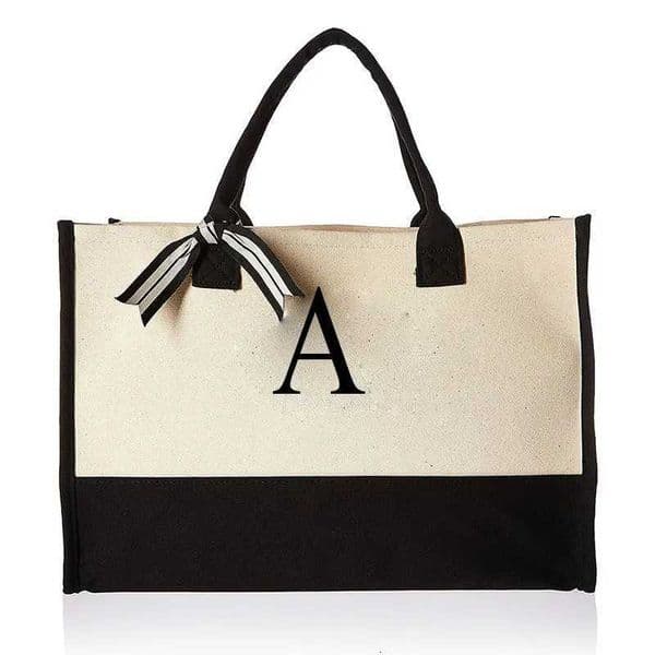 Tote Bag Fashion Canvas Totes Letters Flower Portable Beach Shoulder Shopping Casual Beach Bag Large Capacity Handbag Wholesale Z250712