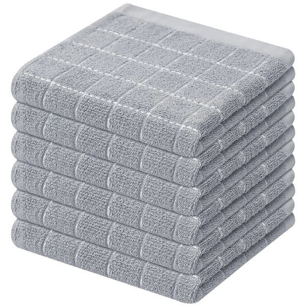 Olanly 100% Cotton Kitchen Towel Super Soft and Absorbent Household Cleaning Cloth Reusable Daily Dish Rags Thickened Dish Cloth 250707
