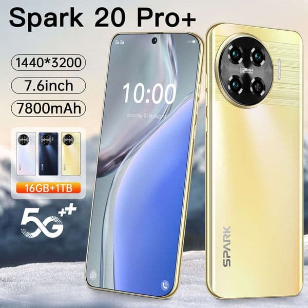 A2 I15 I16 5G New Spark 20 Pro+ Android 6.8-inch 4G Full Netcom 3+64G Smartphone All-in-One