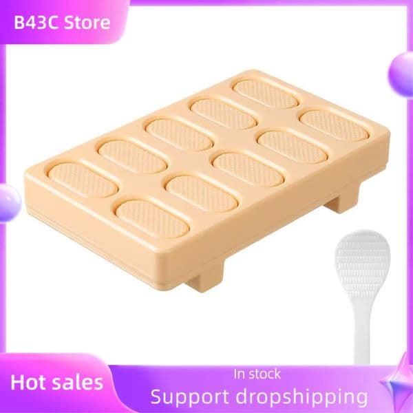 B14C Sushi Maker Kit,Rectangular Musubi Press,Mini Onigiri Sushi & Nigiri Rice Ball Mold,Japanese Sushi Making Set For Home