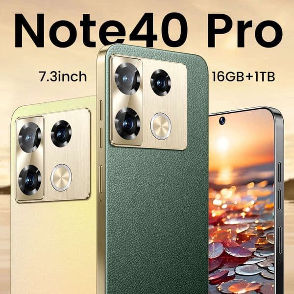 A2 I15 I16 5G 2025 New Hot Note40 Pro 7.3inch Phone 16+1TB Fast Charging Android Smartphone thumbnail 2