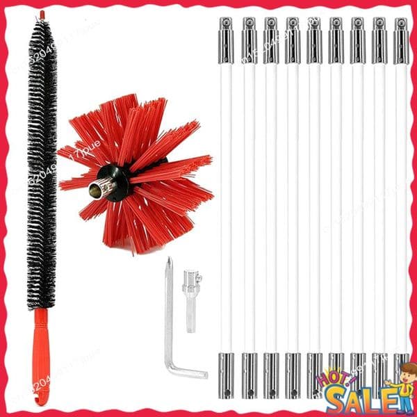 BOFO Chimney Cleaning Brush Fireplace Chimney Brushes Fireplace Drier Vent Lint Sweeping Tools Easy To Use