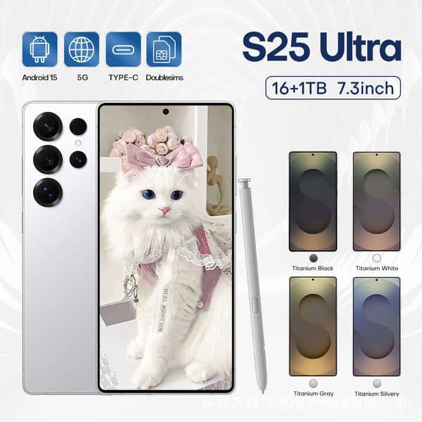 A5 I15 I16 5G Hot Product TK S25 Ultra Android Smartphone 16+512G Original Price