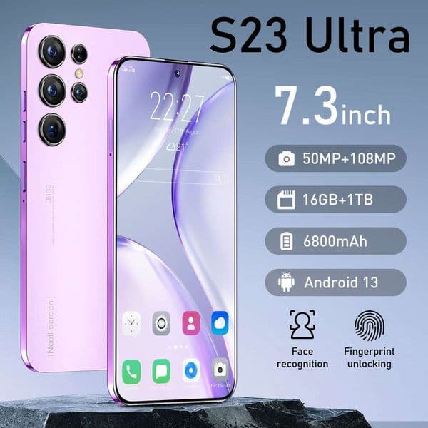 A2 I15 I16 5G High-End Phone S23Ultra 7.3inch Large Screen Android 16+1TB Smartphone