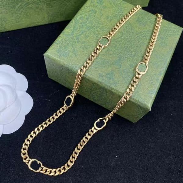 Gold Designer Necklace G Jewelry Fashion Necklace Gift