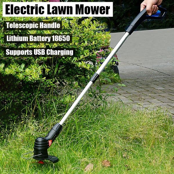 Electric Cordless Lawn Mower Portable Garden Power Tools USB Rechargeable Retractable Weeder USB Rechargeable Electric Weeder
