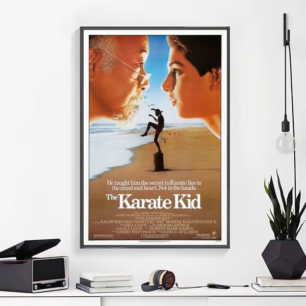 Hot 1984 Classic Movie The Karate Kid-Silk Art Poster Wall Sticker Decoration Gift