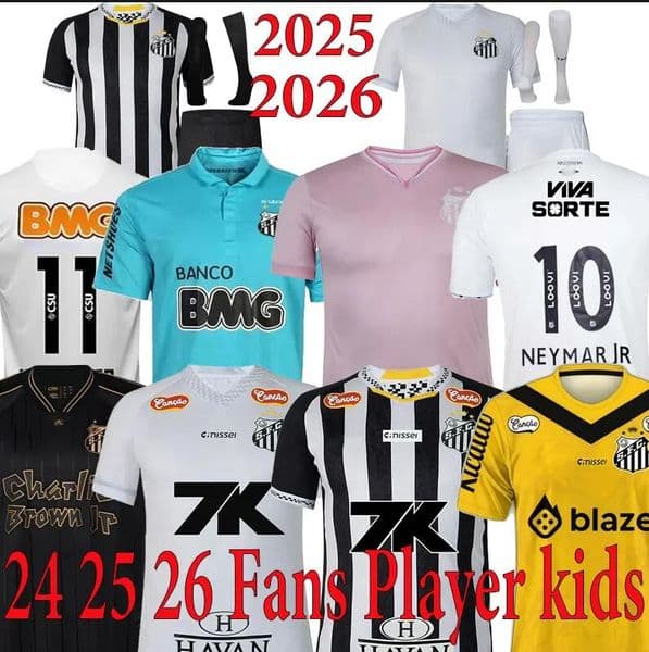 NEYMAR JR 2026 santos retro soccer jerseys GUILHERME SOARES THACIANO LEO GODOY VERON W.BIGODE FURCH ROLLHEISER BARREAL 11 12 13 football shirt men kids kits 16-4XL