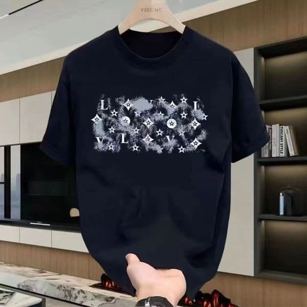 Men's T Shirts 2025 Summer Men Tops Shirt Women Cotton Hip HopCasual Streetwear Fashion Brand Print Man Clothing Tees Short Sleeve M-5XL