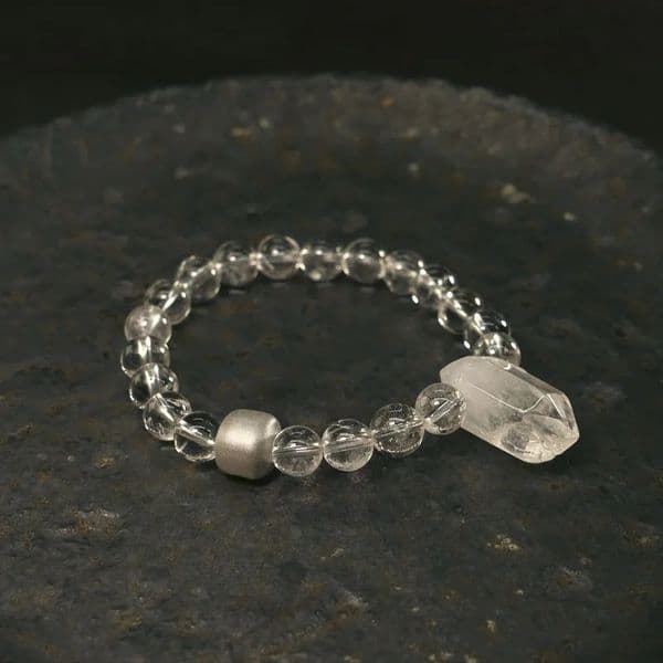 Natural White Crystal Bracelets Inspiration Beaded White Unisex Oriental Jewelry Ebony Women Healing Fashion Lover Gift 250711