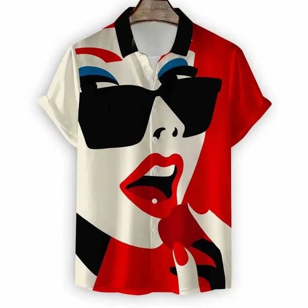 Beach Modern s Print Mens Shirt Casual Fashion Shirt Button Lapel Streetwear Oversized Mens Short Sleeve Shirt 250707
