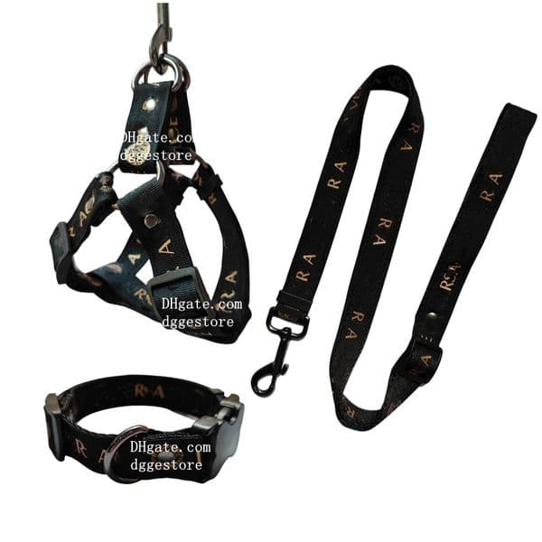 Collar Designer Dog Leash Adjustable Heavy Duty No Pull Halter Harness Small Large Dogs Back Clip Anti-Twist Perfect for Walking Shopping M B171 Free shipping