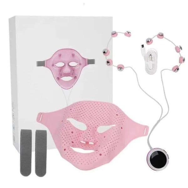 Silicone Facial Mask Electric V-Shaped Lifting Slimming Face Massager Anti Wrinkle EMS Vibration Therapy Device Beauty