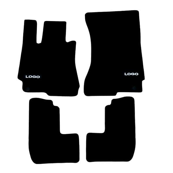 Car Floor Mats For AMG Mercedes CL C216 Velour Auto Liners Waterproof Black Rugs
