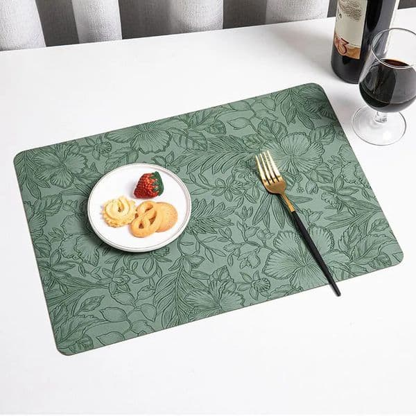 Leather Table Mat Pad Individual Placemats Coaster Non-slip Pad Stand For Mugs Cups Holder Coffee Mat For Dishes Dining Table 250709