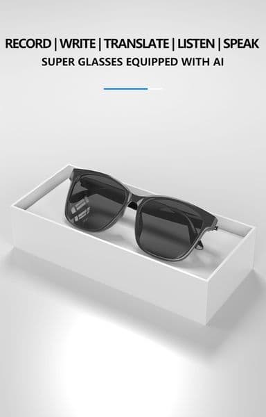 144 Languages Smart Glasses AI Intelligent Translation Wireless Bluetooth Glasses Realtime Simultaneous Interpretation Headset Music Handfree Call Sunglasses