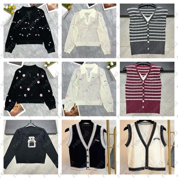 Womens Sweaters Knit Tops Fashion T Shirts Knitwear Designer Cardigan Woman Knit Shirt Luxury Knits Sweaters -8 Vintage Graphic Tees High Quality DSD2507142