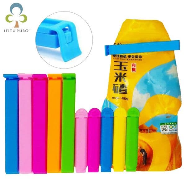 20Pcs/10Pcs Portable Kitchen Storage Food Snack Seal Sealing Bag Clips Sealer Clamp Plastic Tool Kitchen Accessories GYH 250707