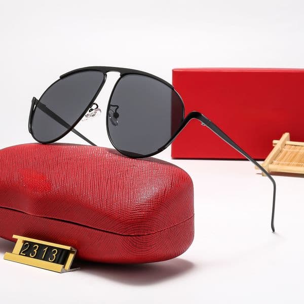 FF 2313 luxury Sunglasses designer womens Mens Wearing fashion hot selling senior Eyewear For Women eyeglasses frame Vintage Metal Sun Glasses With black box