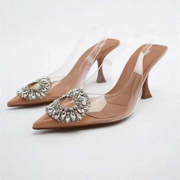 Large 42 Summer Shoes Women New High Heel Sandals Womens Pointed Thin Heels Banquet Simple High Heels Sandals Women Z250714