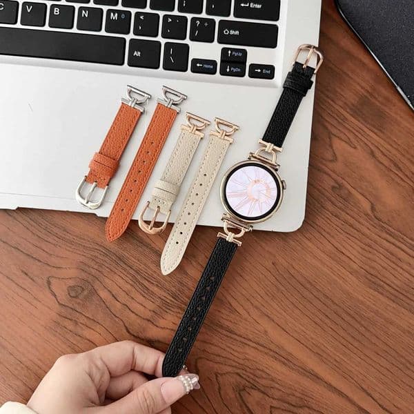 18mm 20 22mm Wen Leather Bracelet for Watch GT4 41mm 46mm Strap for Galaxy 6/5/4 44 40mm 6 Classic 42 47mm Band Y250714