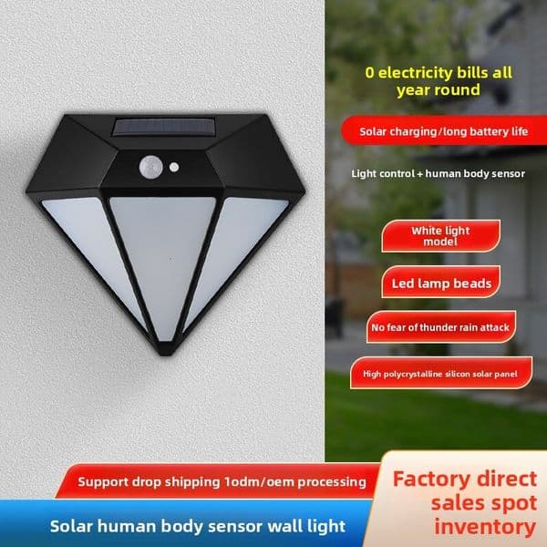 Sensor Outdoor Household Garden Light Villa New Rural Solar Cornucopia LED Floodlight