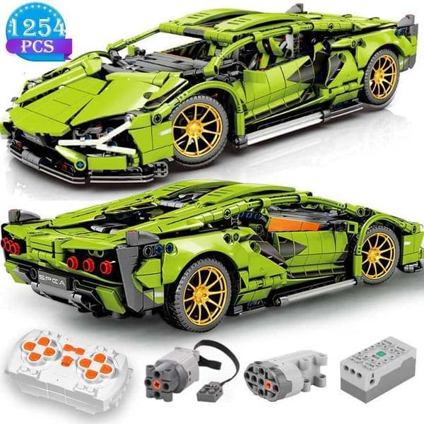 Technical Building Blocks Racing Car Static Model Or Remote Control Electric RC Car Optional Version Construction Toys For Boys W250715