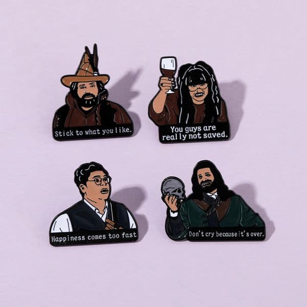 New Accessory Anime Enamel Pin Cartoon Halloween Dark Brooch Badge Horror Scary Gothic Japanese Game Tv Movie Film Science Fiction Elf