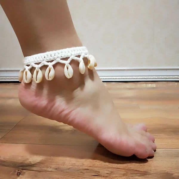 Summer Women Simple Seashell Anklet Chain Crochet Bohemian Foot Jewelry Beach Anklets On Foot s Z250714