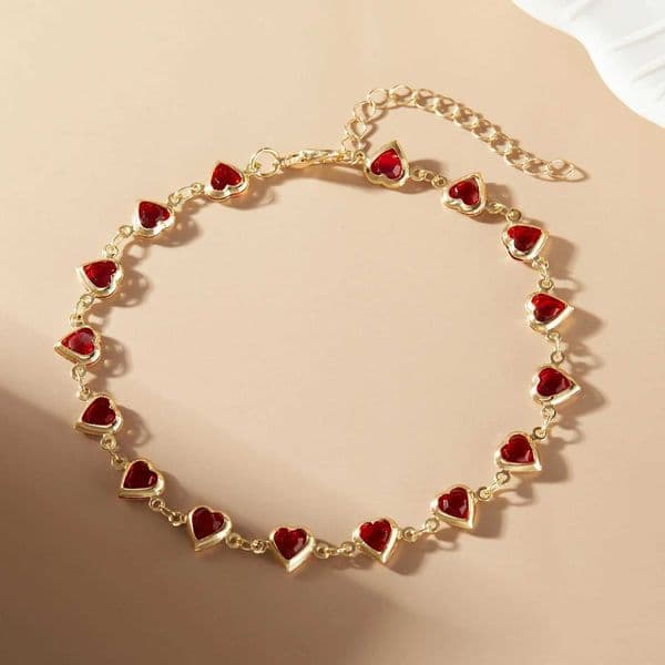 Vintage Boho Heart Crystal Colorful Anklet for Women Butterfly Daisy Foot Leg Ankle Chain Girls Beach Party Sandals Jewelry Z250714