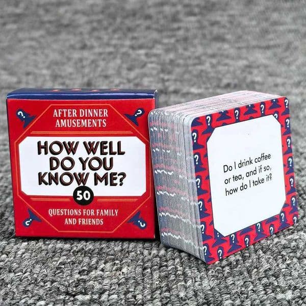 Mini Box - How Well Do You Know Me?Game Board Cards for Family Entertainment and Friends Gathering X250715