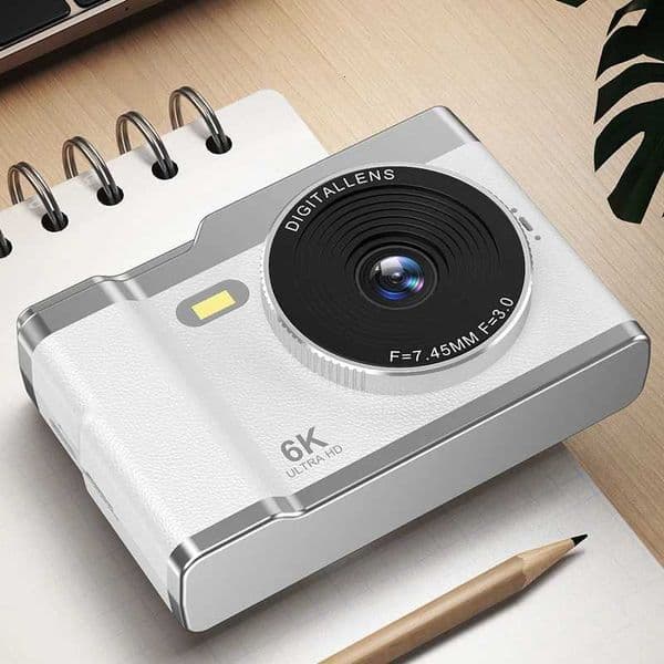6K HD CCD Digital Camera Photography Camera Video Camcorder 2.4 Inch Sn Camcorder For Photography For Kids Adults Beginners XJ250715