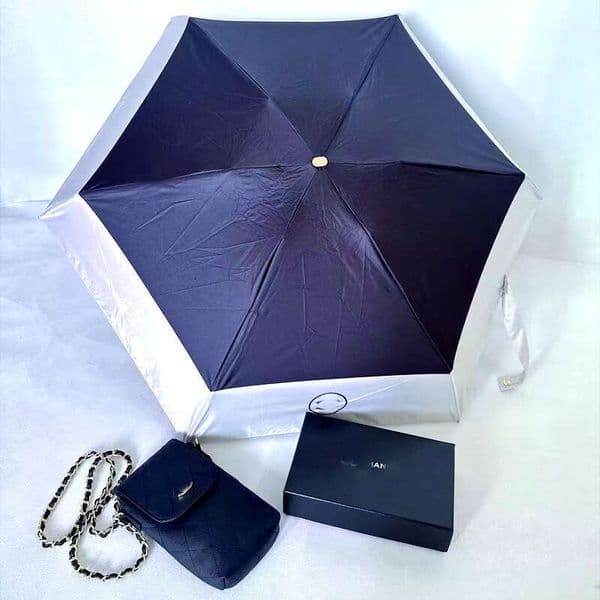 Sunshade Women Dual-Use For Sun And Rain Black Coating Umbrella UV Protection Foldable Mini Portable 00225