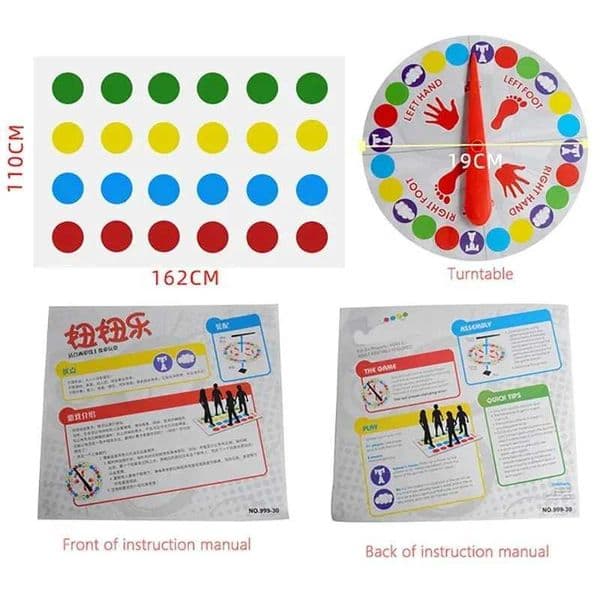 Twist Game Funny Kid Family Body Twist Move Mat Board Game Party Fun Board Games Party Game Family Game X2507151