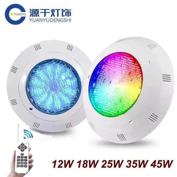LED Underwater Swimming Pool Lights RGB Color Changing AC12V 12W 18W 25W 35W 45W IP68 Waterproof Lamp with Remote Controller X250715