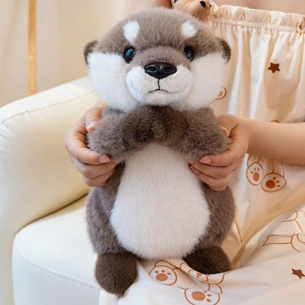 2535CM Kawaii Otter Plush Toys Simulation Stuffed Animal Pillow Baby Groundhog Doll Birthday Gift Room Decoration 250716