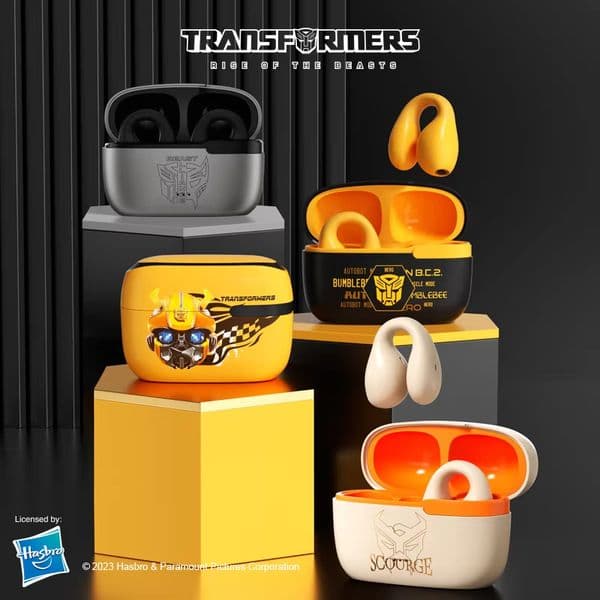 TRANSFORMERS bumblebee Fashion Earphones Bluetooth 5.3 Wireless High Quality HIFI Sound Headphones Gaming Music Earbuds TF-T05