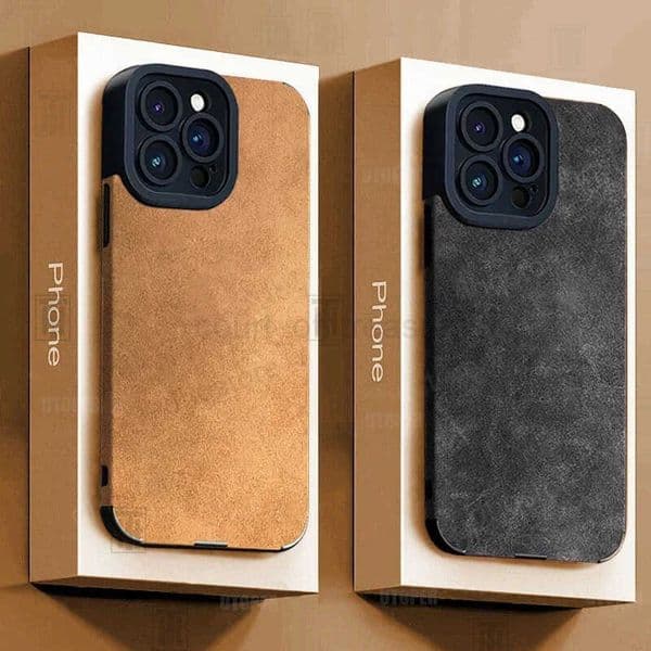 Advanced Business Suede Anti-Slip Phone Case for iPhone 16 15 14 13 12 11 Pro Max 16 Plus Lens Full Protection Shockproof Cover M250716