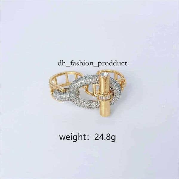 cart cubic Bracelet DHcollections Copper Inlaid Zircon Fashion and Finger Rings Set Premium Heavy Industry Ring 5e0