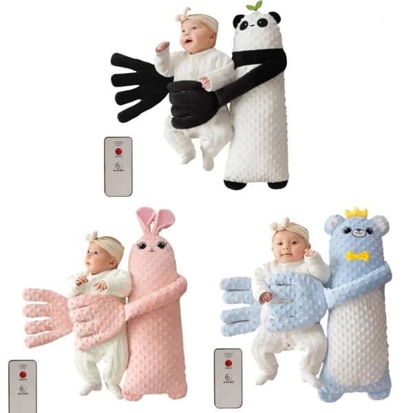 Baby Sleeping Patting Doll Pillow Sleep Companion Mood Soothing Palm Remote Control Electric born Nursing Pillows 250716